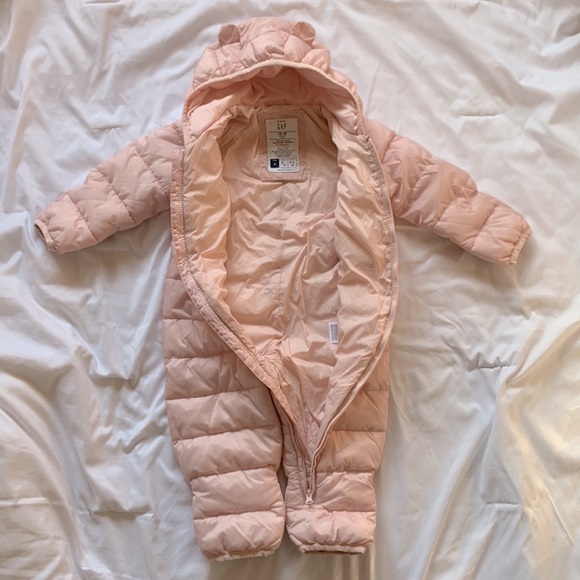 Baby Gap ColdControl Puffer One-Piece, misty rose pink size 12-18 months - Picture 2 of 16